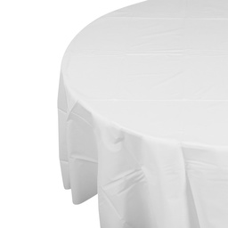 [5082WHP] FS Round Tablecover 2.1m White 1pk