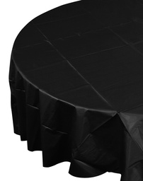 [5082BKP] FS Round Tablecover 2.1m Black 1pk