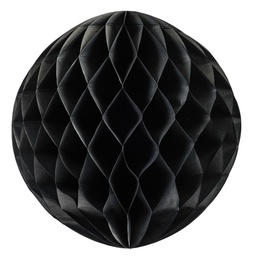 [5208BLK] FS  Honeycomb Ball Black  35cm 1 pk (D)
