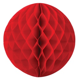 [5208R] FS  Honeycomb Ball Apple Red  35cm 1 pk (D)