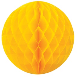 [5208Y] FS  Honeycomb Ball Yellow  35cm 1 pk (D)