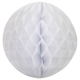 [5208WH] FS  Honeycomb Ball White  35cm 1 pk (D)