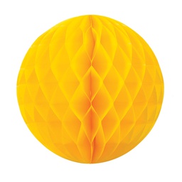 [5209Y] FS  Honeycomb Ball Yellow  25cm 1 pk (D)