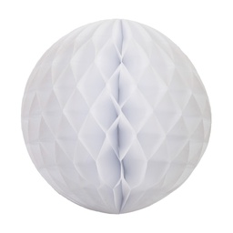[5209WH] FS  Honeycomb Ball White  25cm 1 pk (D)