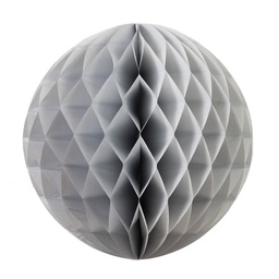 [5209S] FS  Honeycomb Ball Metallic Silver  25cm 1 pk (D)