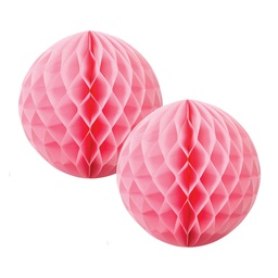 [5212CP] FS  Honeycomb Ball Classic Pink  15cm 2 pk