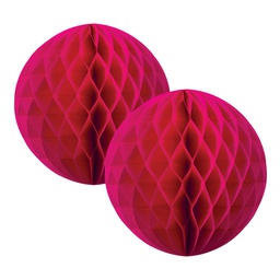 [5212M] FS  Honeycomb Ball Magenta  15cm 2 pk
