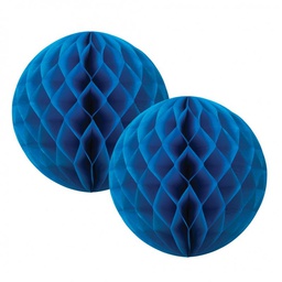 [5212TB] FS  Honeycomb Ball True Blue  15cm 2 pk