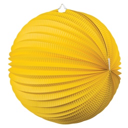 [5213Y] FS  Accordion Lantern Yellow  35cm 1 pk