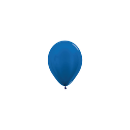 [503172] Metallic Blue 12cm Round Balloon 100pk