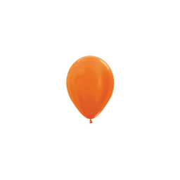 [503175] Metallic Orange 12cm Round Balloon 100pk