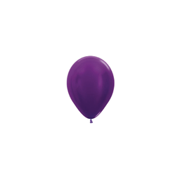[503185] Metallic Purple 12cm Round Balloon 100pk