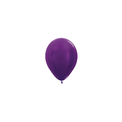 Metallic Purple 12cm Round Balloon 100pk