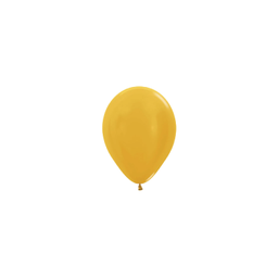 [503161] Metallic Gold 12cm Round Balloon 100pk