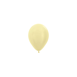 [503153] Pearl Yellow 12cm Round Balloon 100pk (D)