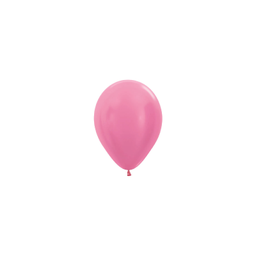 [503109] Pearl Fuchsia 12cm Round Balloon 100pk