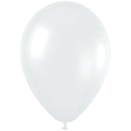 [506117] Fashion White 30cm Round Balloon 100pk
