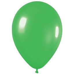 [506166] Metallic Lime Green 30cm Round Balloon 100pk (D)