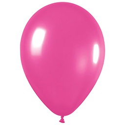 [506183] Metallic Fuchsia 30cm Round Balloon 100pk