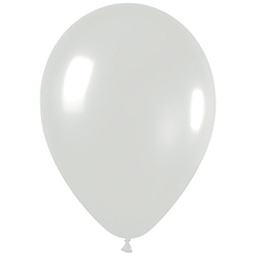 [506156] Pearl White 30cm Round Balloon 100pk