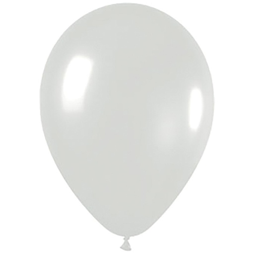 Pearl White 30cm Round Balloon 100pk