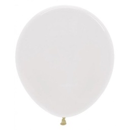[504241] Crystal Clear 40cm Round Balloon 50pk