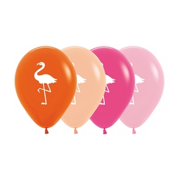 [59620900] Flamingo Fashion Asstd 30cm 4S Wht ink 50pk