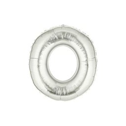 [2514915OS] M/Loon Mini O Silver Foil Balloon 7&quot; 1pk