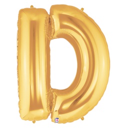 [2515904DG] Megaloon D Gold Foil Balloon 40&quot; 1pk