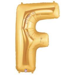 [2515906FG] Megaloon F Gold Foil Balloon 40&quot; 1pk