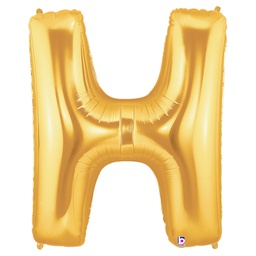 [2515908HG] Megaloon H Gold Foil Balloon 40&quot; 1pk