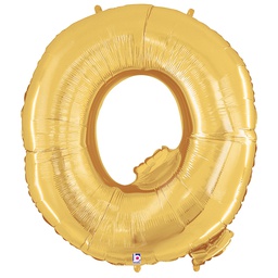 [2515917QG] Megaloon Q Gold Foil Balloon 40&quot; 1pk