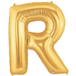 [2515918RG] Megaloon R Gold Foil Balloon 40&quot; 1pk