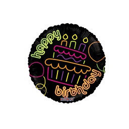 [281959718P] Birthday Cake Neon Gellibean 18/45cm Rnd