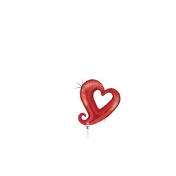 Chain of hearts Red Mini Shape Foil Balloon 14” 1pk