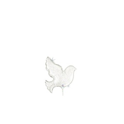 Pearl White Dove Mini Shape Foil Balloon 14” 1pk