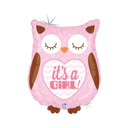 [2535156P] It's a Girl Baby Owl 26''/66cm shape Holo