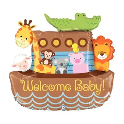 [2535032P] Noah's Ark Welcome Baby 37''/93cm shape
