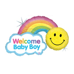[2585901P] Rainbow Baby Boy Holo 45/114cm Shape