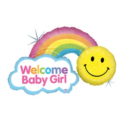 [2585900P] Rainbow Baby Girl Holo 45/114cm Shape