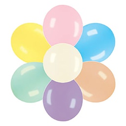 [503120] Pastel Assorted 12cm Round Balloon 100pk(d)
