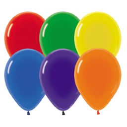 [5006110] Fashion Assorted 30cm Round Balloon 100pk