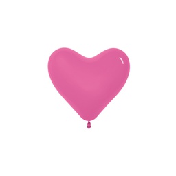 [2555133] Fashion Fuchsia 12cm Heart Balloon 100pk