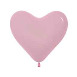 [2555132] Fashion Pink 36cm Heart Balloon 50pk (D)