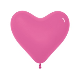 [2555135] Fashion Fuchsia 36cm Heart Balloon 50pk