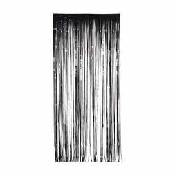 [5350BK] FS Metallic Curtains 90x 200cm -Black