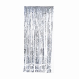 [5350MS] FS Metallic Curtains 90x 200cm -Silver