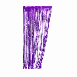 [5350PU] FS Metallic Curtains 90x 200cm -Purple