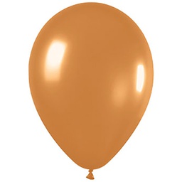 [720569] Shimmer Gold 30cm Round Balloon 18pk