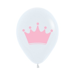 [59620986] FS Crown Fashion White 30cm 2S Pink Ink 50pk